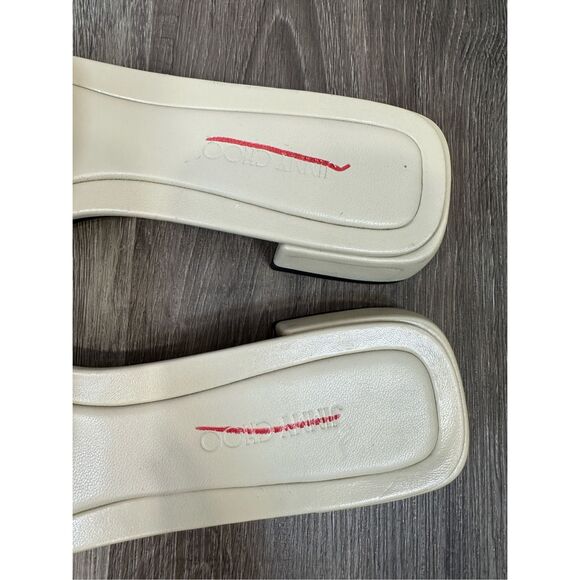 Jimmy Choo Nappa Leather Open Toe Lena Flat Sandals Bamboo Size 39.5 $750 - Picture 12 of 15